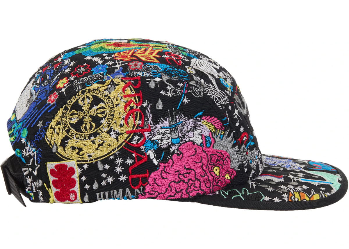 Supreme AOI Embroidered Camp Cap Black - vue secondaire A