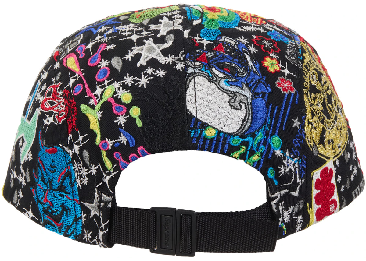 Supreme AOI Embroidered Camp Cap Black - vue secondaire B