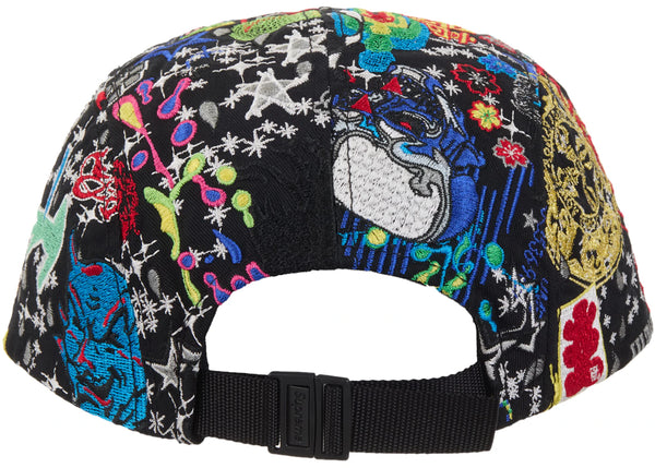 Supreme AOI Embroidered Camp Cap Black