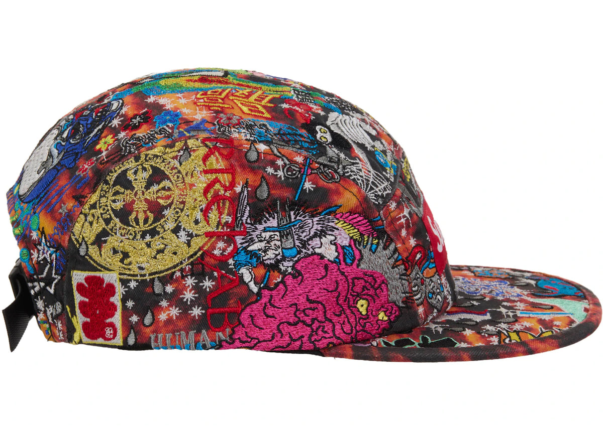 Supreme AOI Embroidered Camp Cap Red - vue secondaire A