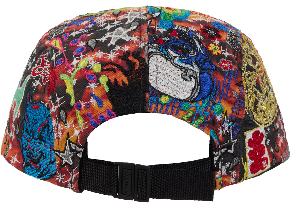 Supreme AOI Embroidered Camp Cap Red - vue secondaire B