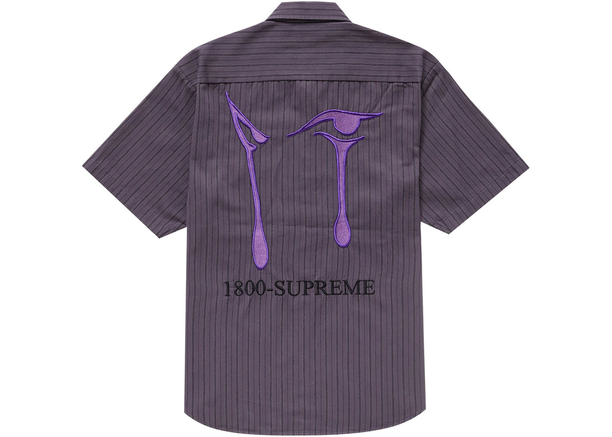 Supreme AOI Eyes S/S Work Shirt Stripe - vue secondaire B