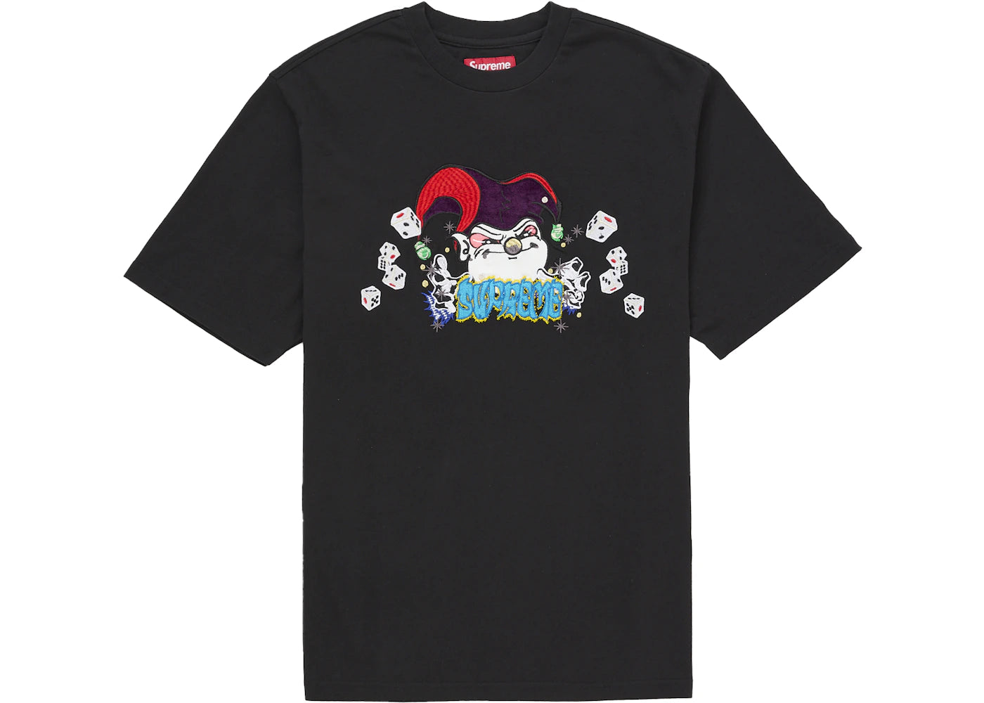 Supreme AOI Jester S/S Top Black - vue 360