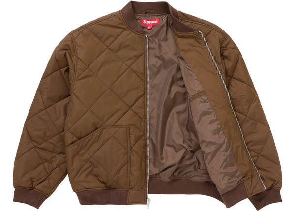Supreme AOI Quilted Work Jacket Brown