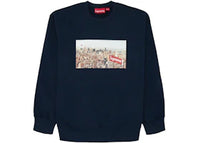 Supreme Aerial Crewneck Navy