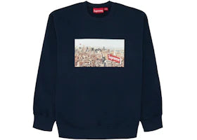 Supreme Aerial Crewneck Navy
