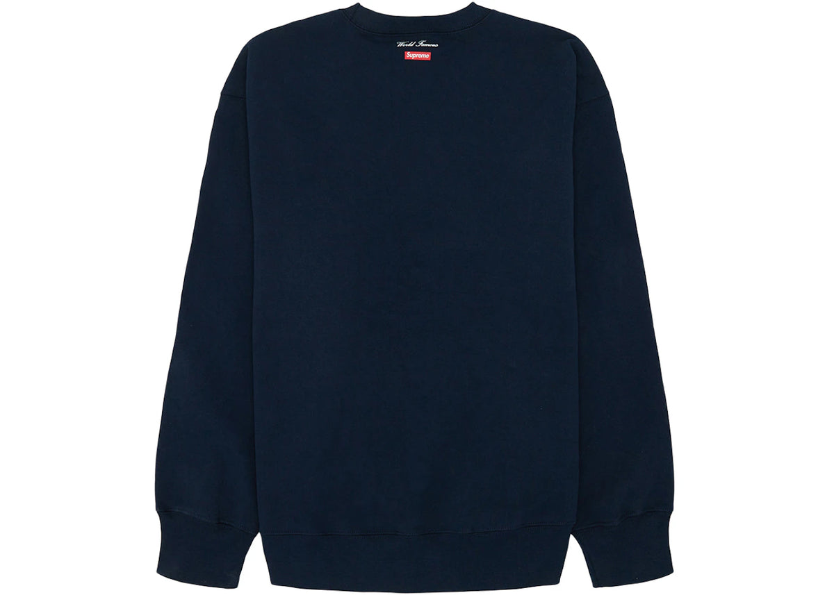 Supreme Aerial Crewneck Navy - vue secondaire B