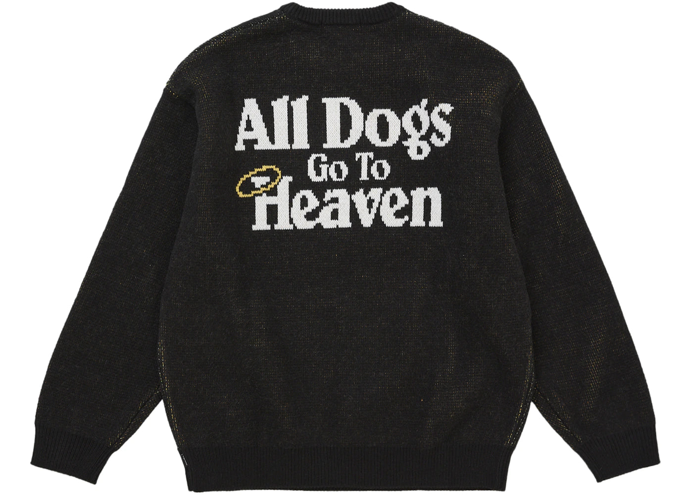 Supreme All Dogs Go To Heaven Sweater Black - vue secondaire B