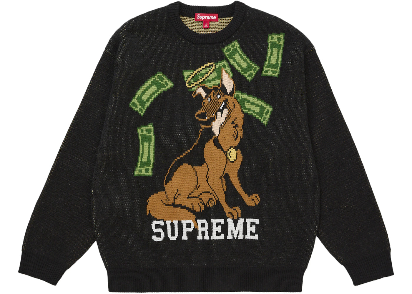 Supreme All Dogs Go To Heaven Sweater Black - vue secondaire A