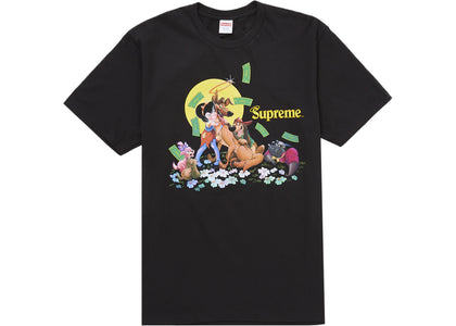 Supreme All Dogs Go To Heaven Tee Black - authentic Supreme product