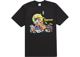 Supreme All Dogs Go To Heaven Tee Black - authentic Supreme product