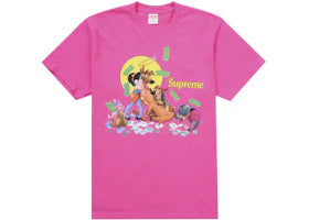 Supreme All Dogs Go To Heaven Tee Fuchsia