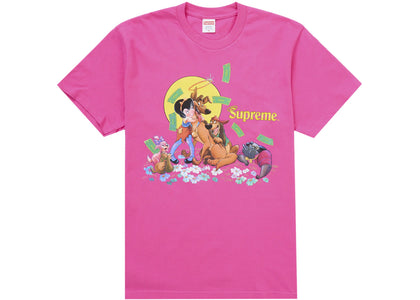 Supreme All Dogs Go To Heaven Tee Fuchsia - product view 2