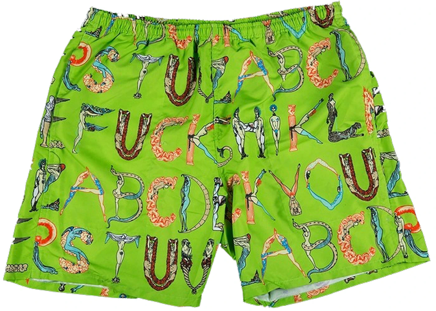 Supreme Alphabet Water Short Lime - vue secondaire A