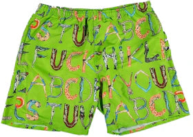 Supreme Alphabet Water Short Lime - vue 360