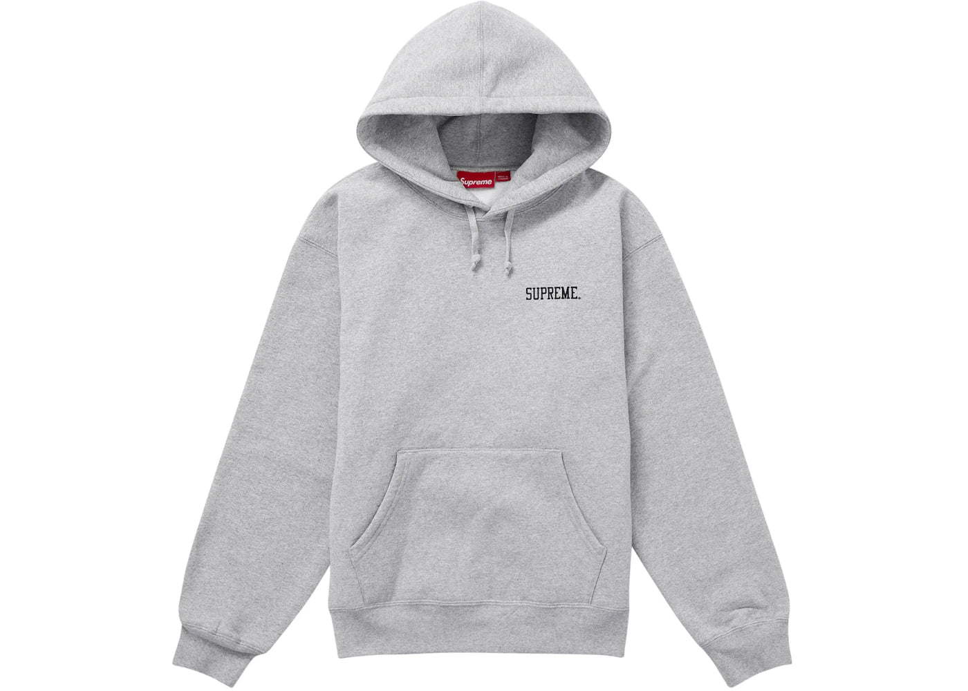 Supreme Anarchy Hooded Sweatshirt Heather Grey - vue secondaire A