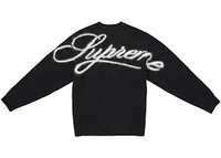 Supreme Angora Script Sweater Black