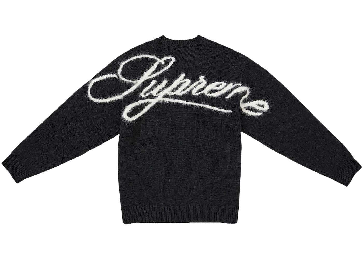 Supreme Angora Script Sweater Black - vue secondaire A