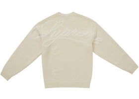 Supreme Angora Script Sweater Ivory