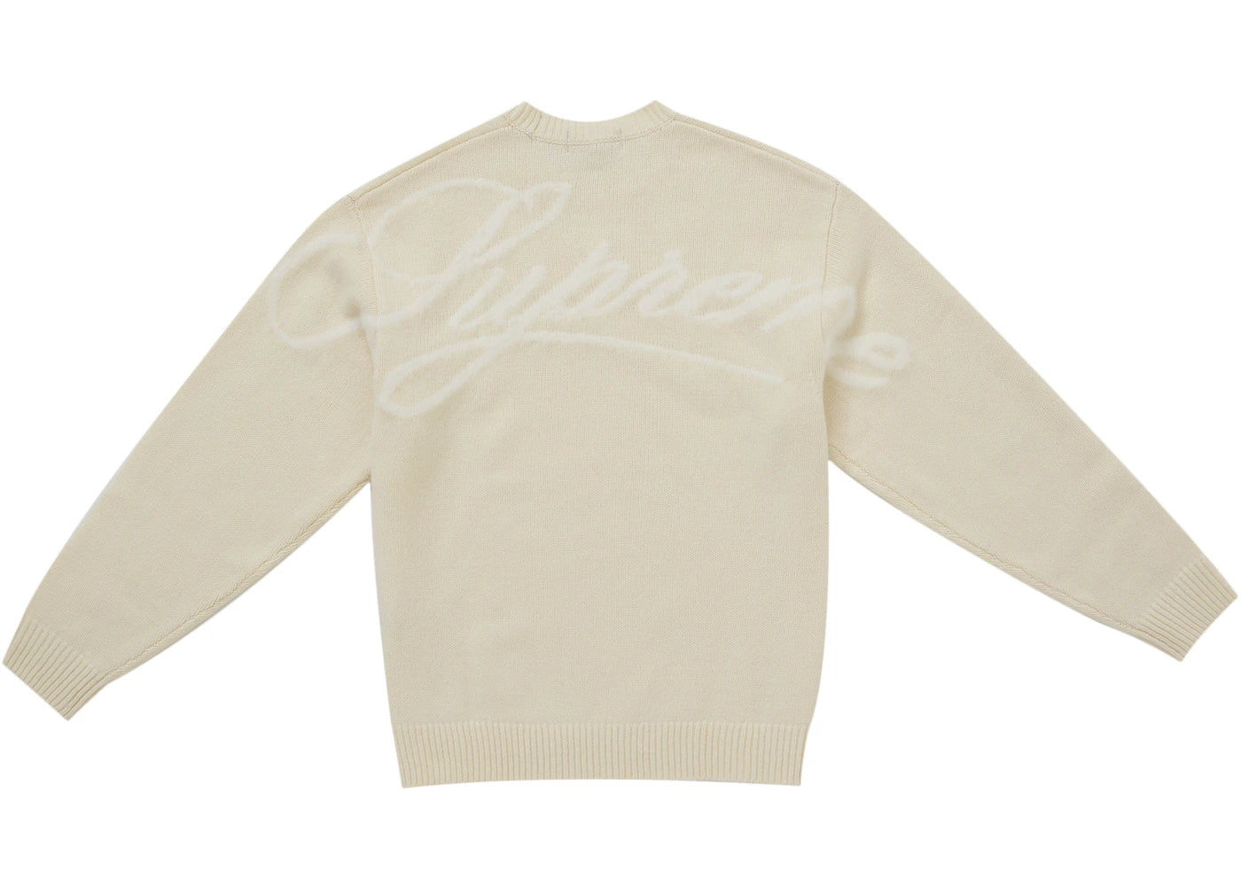 Supreme Angora Script Sweater Ivory - vue secondaire A