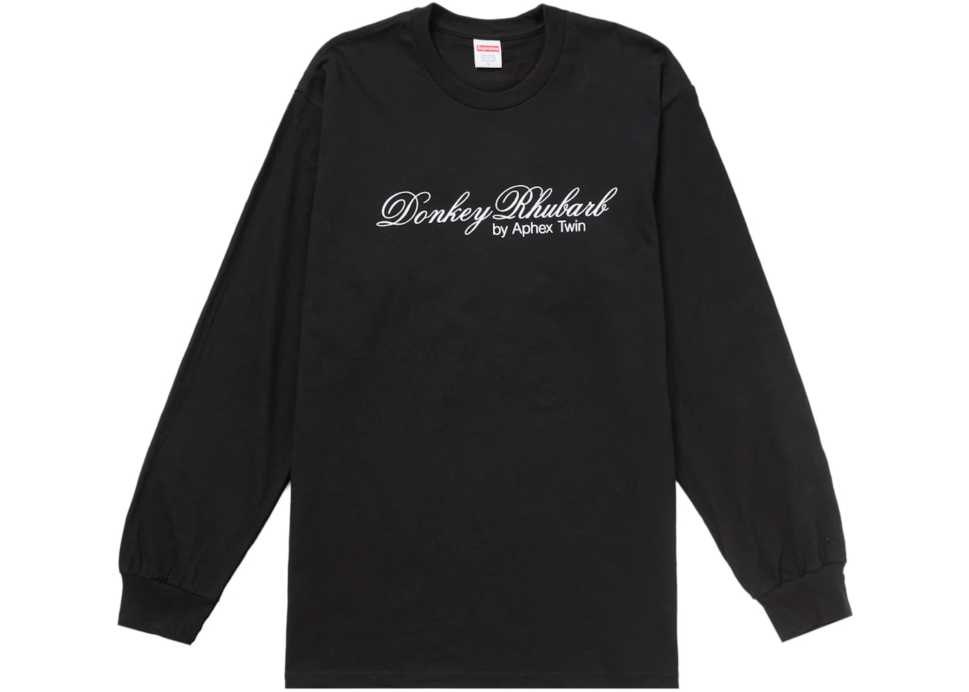Supreme Aphex Twin Donkey Rhubarb L/S Tee Black - vue secondaire B