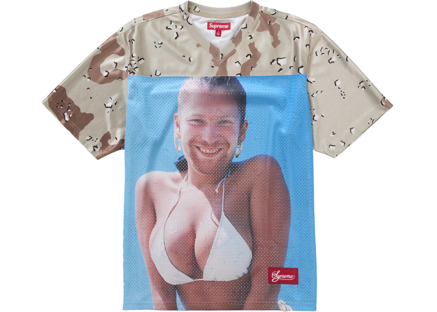 Supreme Aphex Twin Football Jersey Chocolate Chip Camo - vue secondaire A