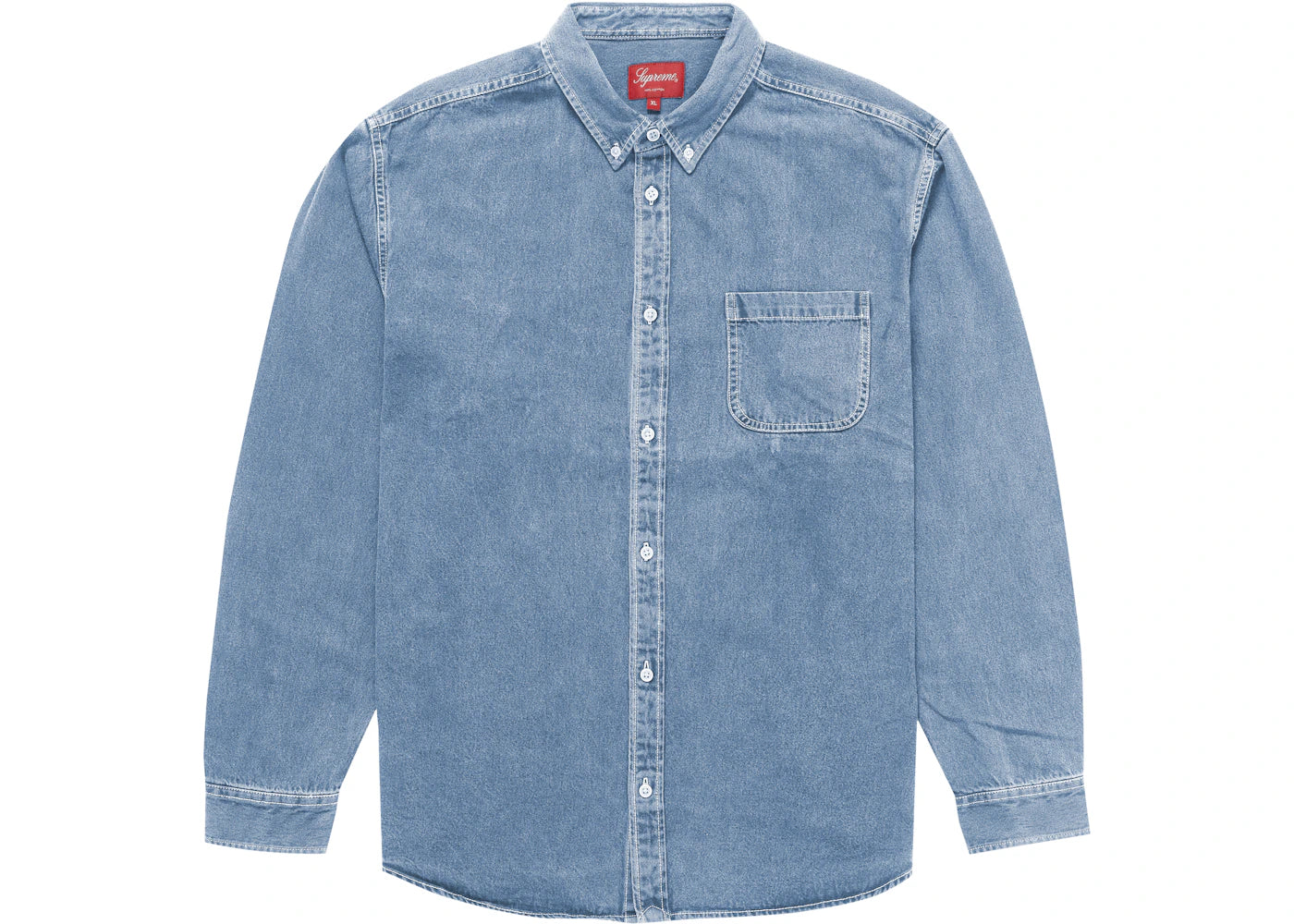 Supreme Appliqué Denim Shirt Blue - vue secondaire B