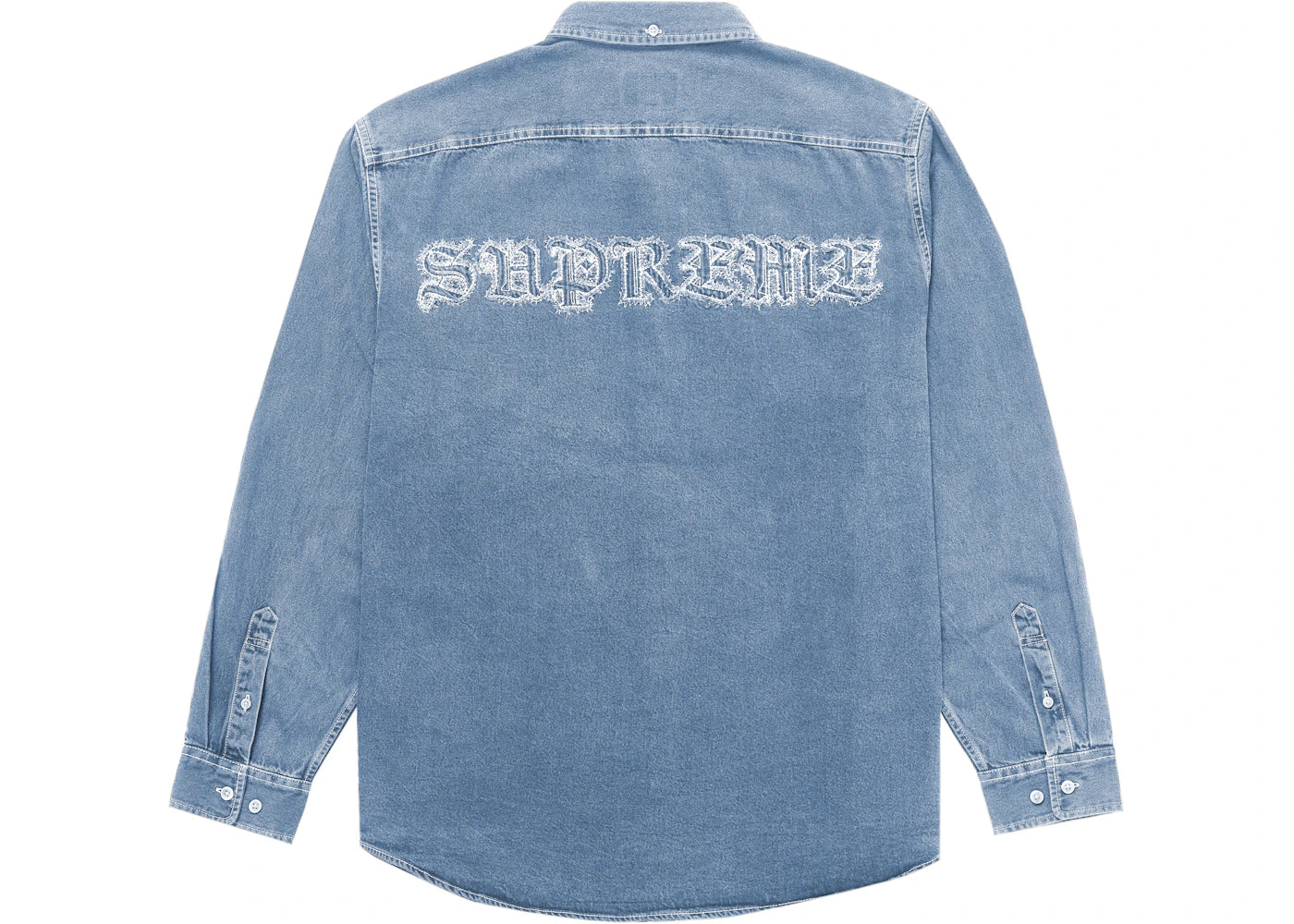 Supreme Appliqué Denim Shirt Blue - vue secondaire A