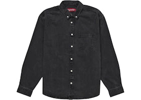 Supreme Applique Denim Shirt Black - vue 360