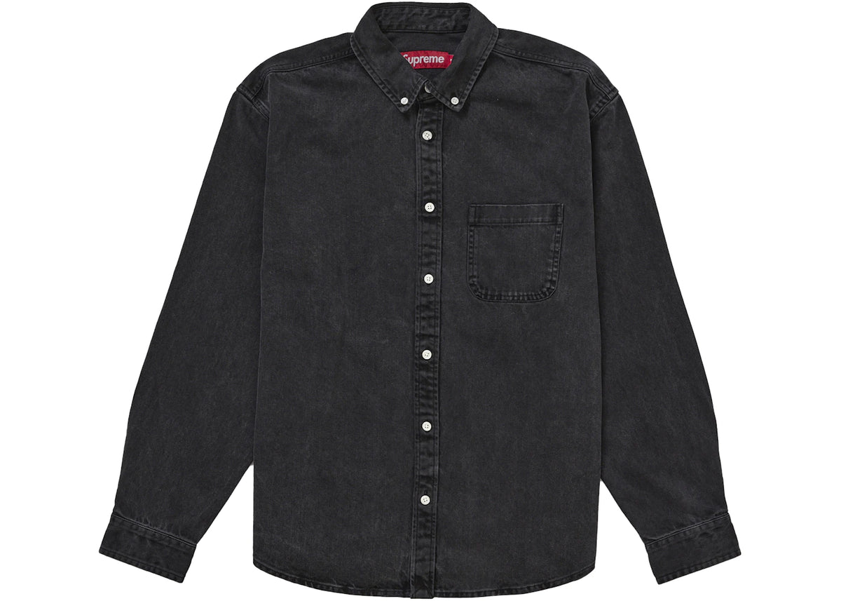 Supreme Applique Denim Shirt Black - vue secondaire A