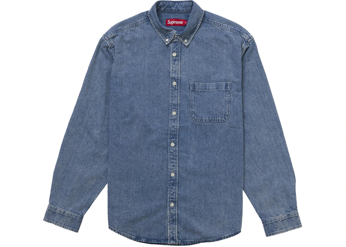 Supreme Applique Denim Shirt Indigo - vue secondaire A