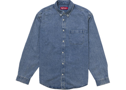 Supreme Applique Denim Shirt Indigo - apparel view 2