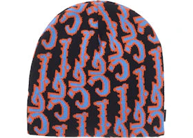 Supreme Arabic Jacquard Beanie Black - vue 360