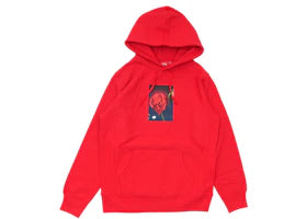 Supreme Araki Rose Hooded Sweatshirt Red - vue 360