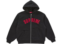 Supreme Arc Thermofutter-Kapuzenpullover mit Reißverschluss, Schwarz