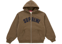 Supreme Arc Thermofutter-Kapuzenpullover mit Reißverschluss, Braun