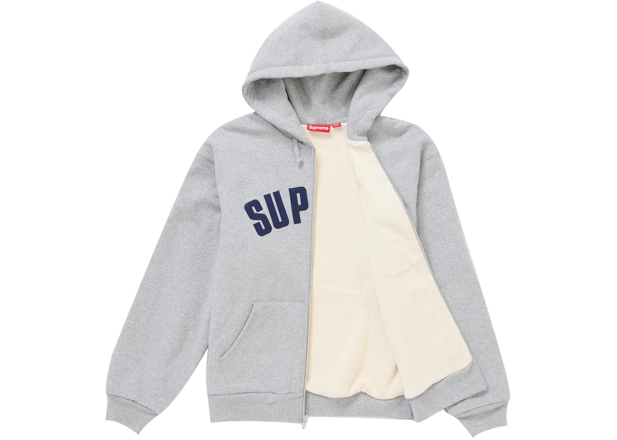 Arc Thermal Zip Up Hooded Sweatshirt Heather Grey - vue secondaire B
