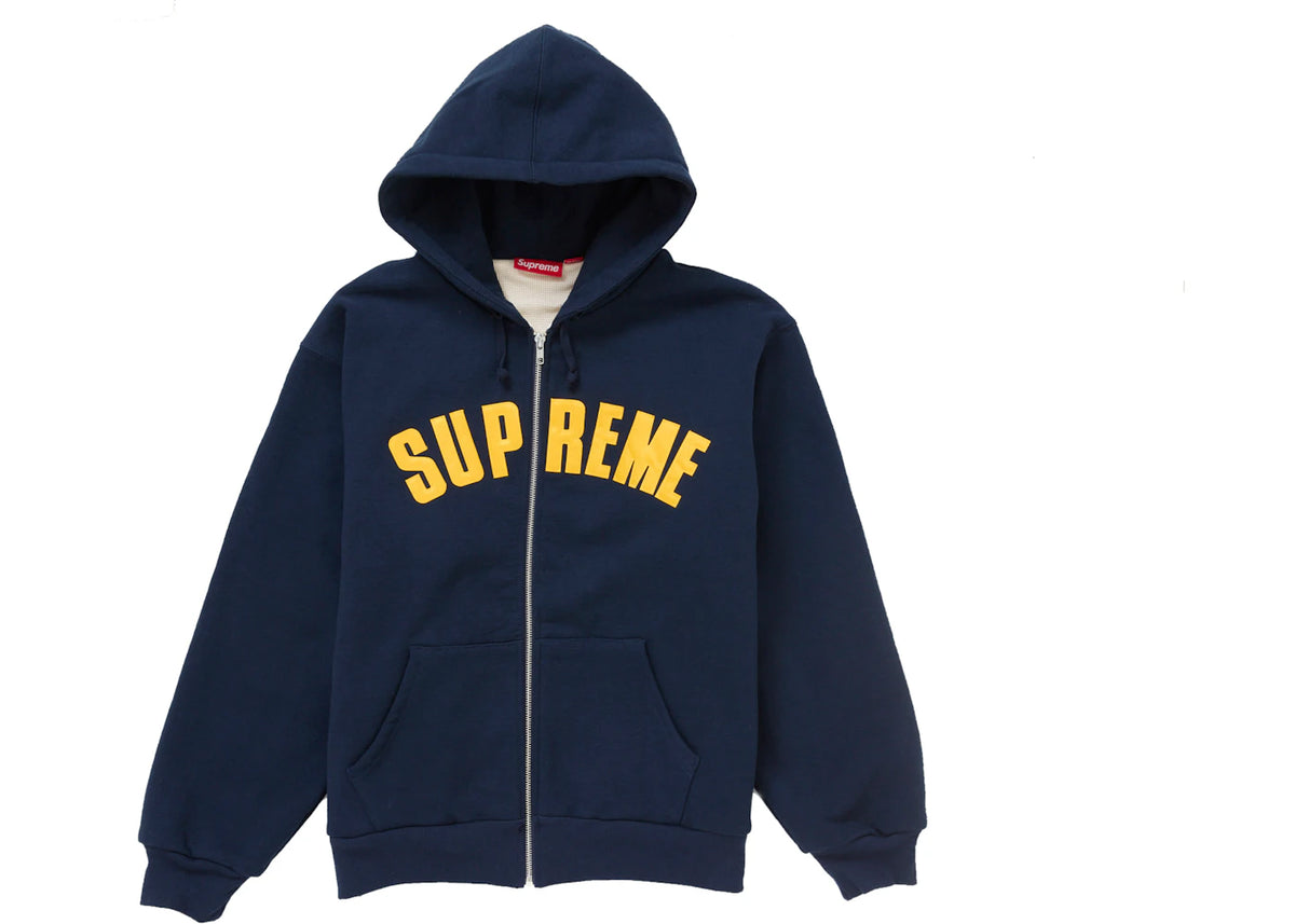 Arc Thermal Zip Up Hooded Sweatshirt Navy - vue secondaire A
