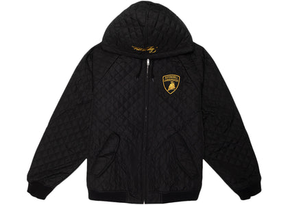 Supreme Automobili Lamborghini Hooded Work Jacket Black - apparel view 2
