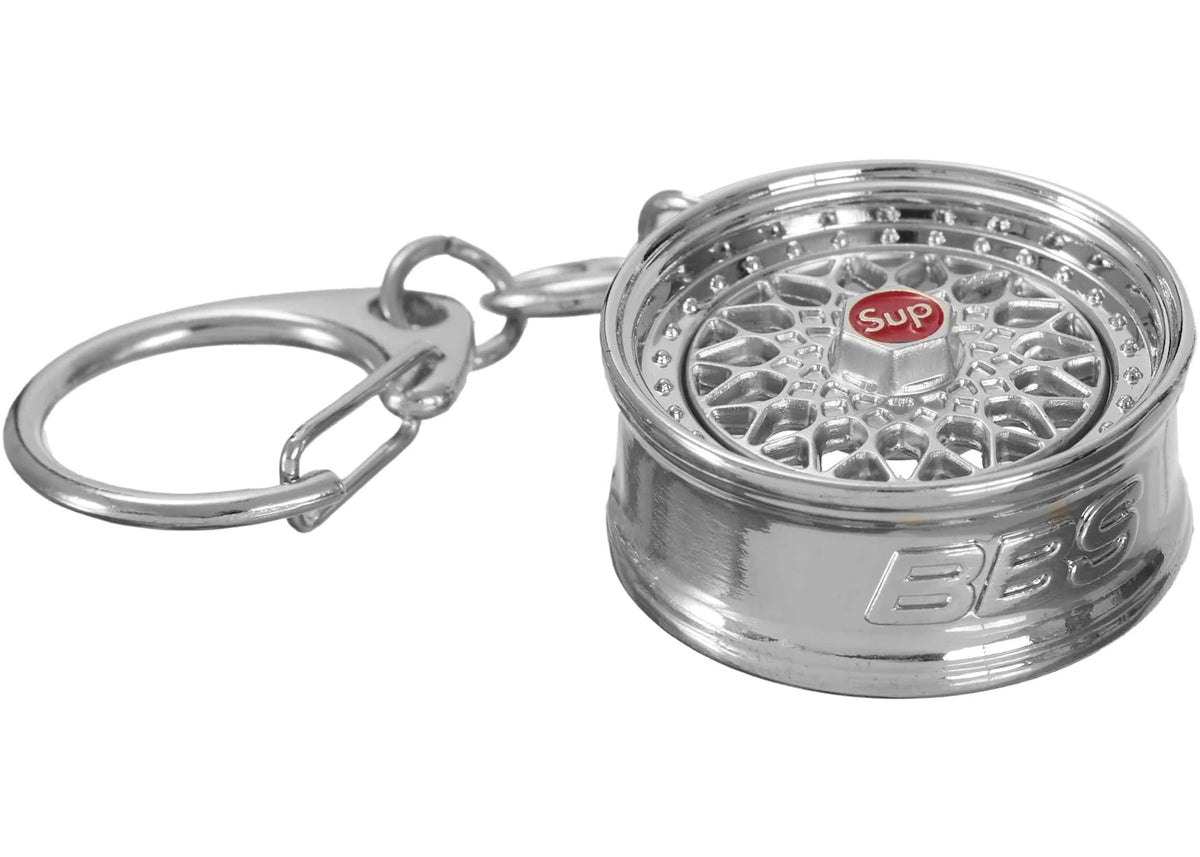 Supreme BBS RS Rim Keychain Silver - vue secondaire B