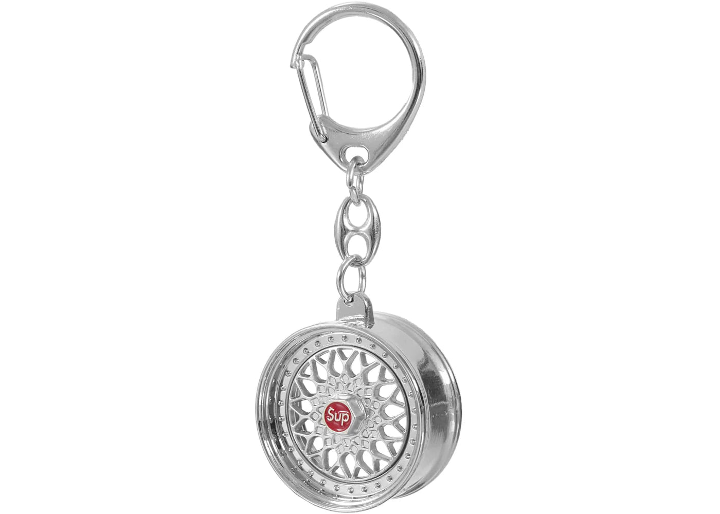 Supreme BBS RS Rim Keychain Silver - vue secondaire A