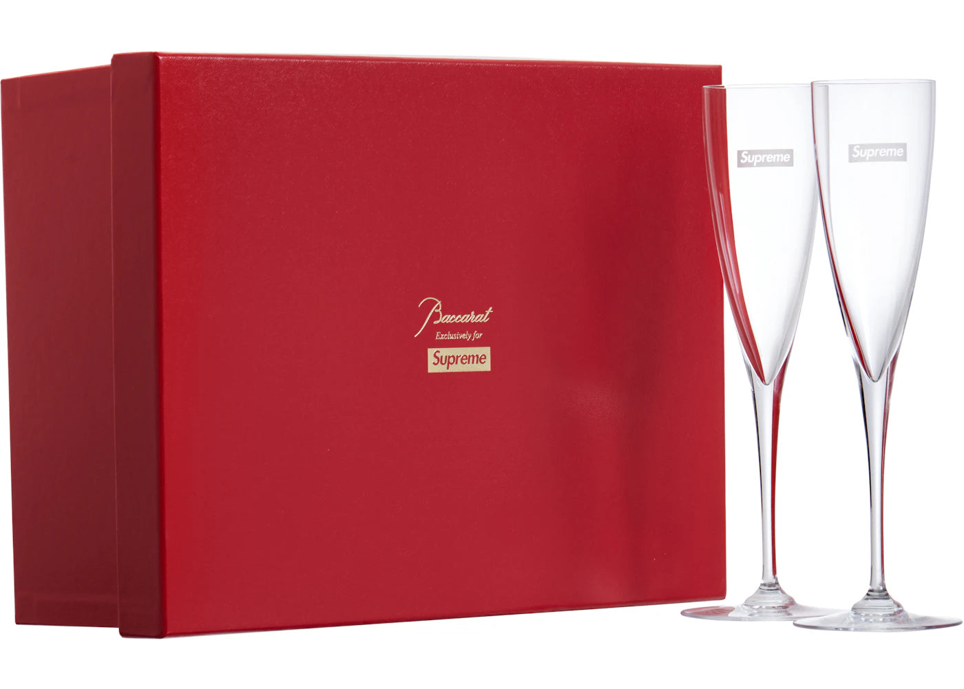 Supreme Baccarat Dom Perignon Flute Set Clear - vue secondaire B