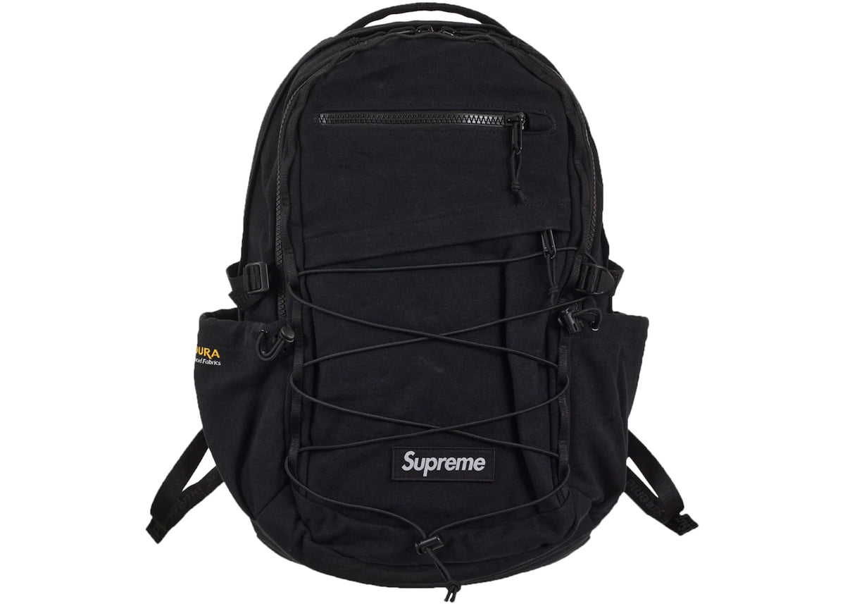 Supreme Logo Backpack (SS25) Black - vue 360