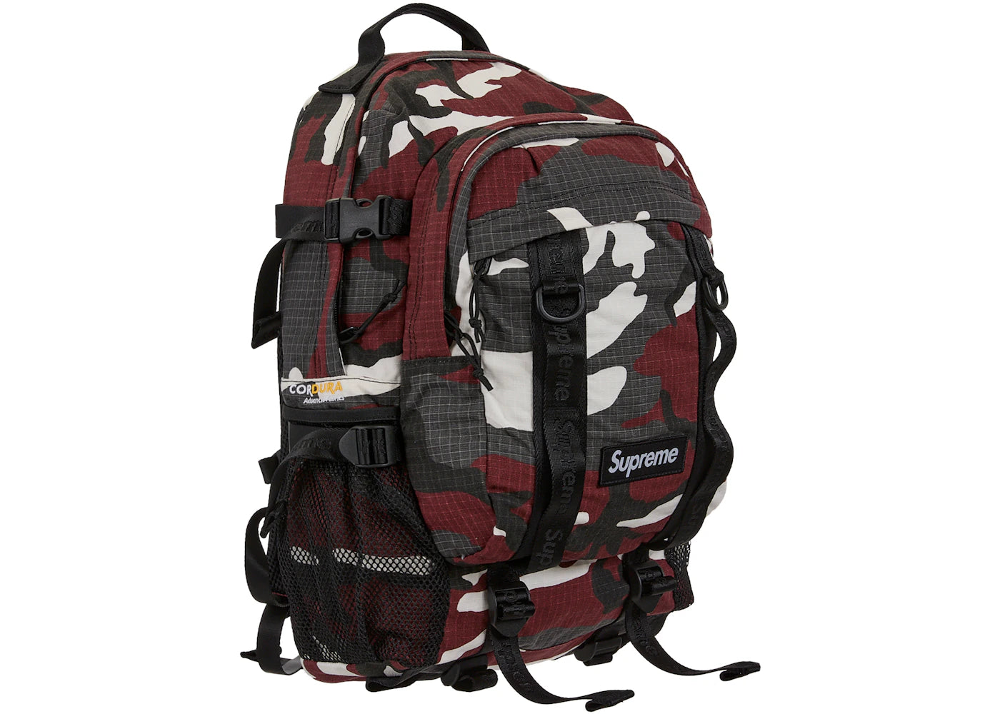 Supreme Logo Backpack (SS26) Red Camo - vue secondaire A