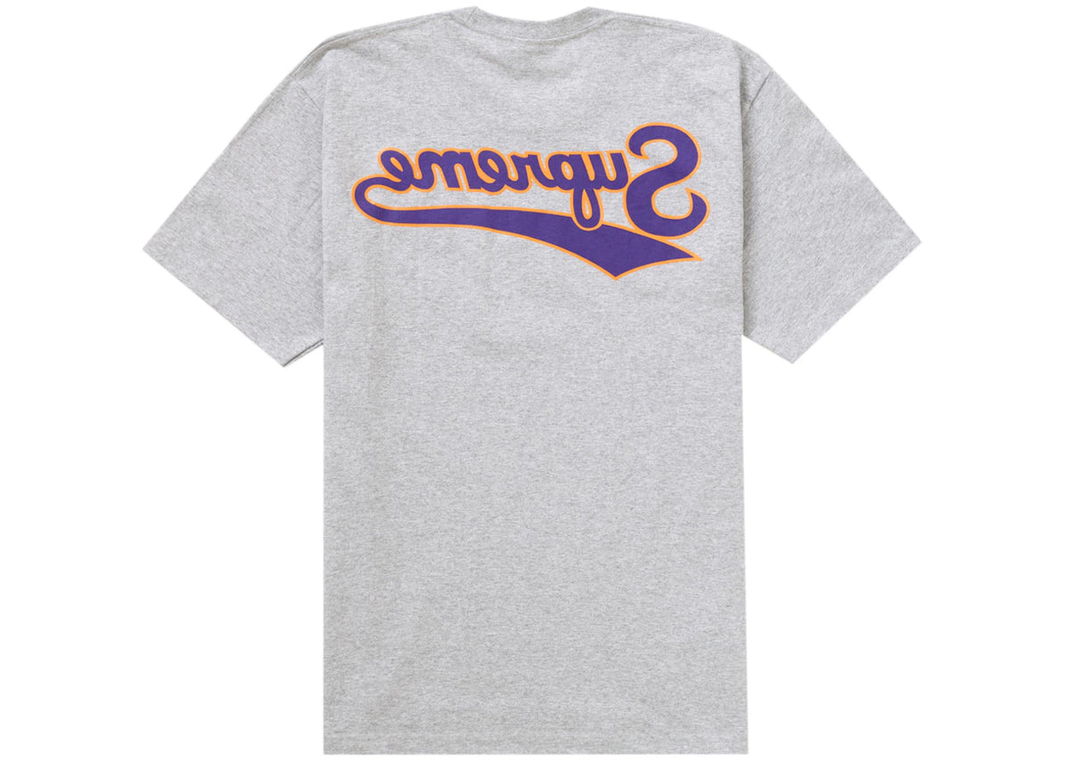 Supreme Backwards Tee Heather Grey - vue secondaire A