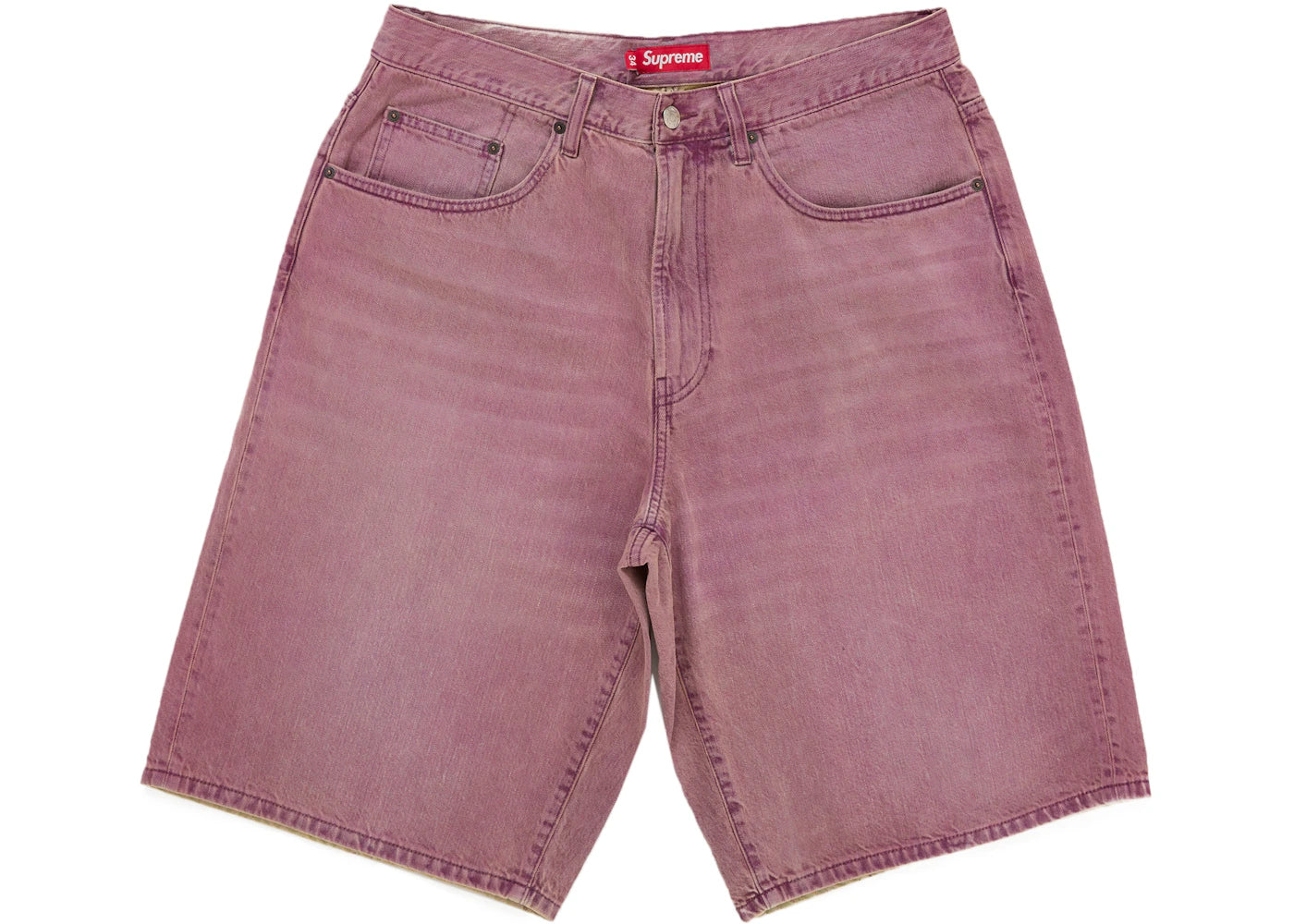Supreme Baggy Denim Short (SS26) Overdyed Purple - vue secondaire A