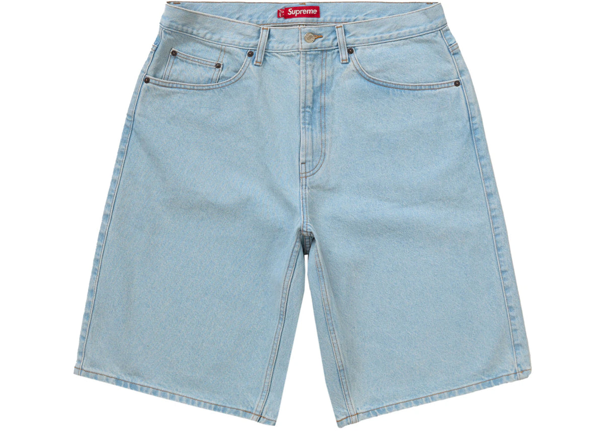 Supreme Baggy Denim Short Washed Indigo - vue secondaire A