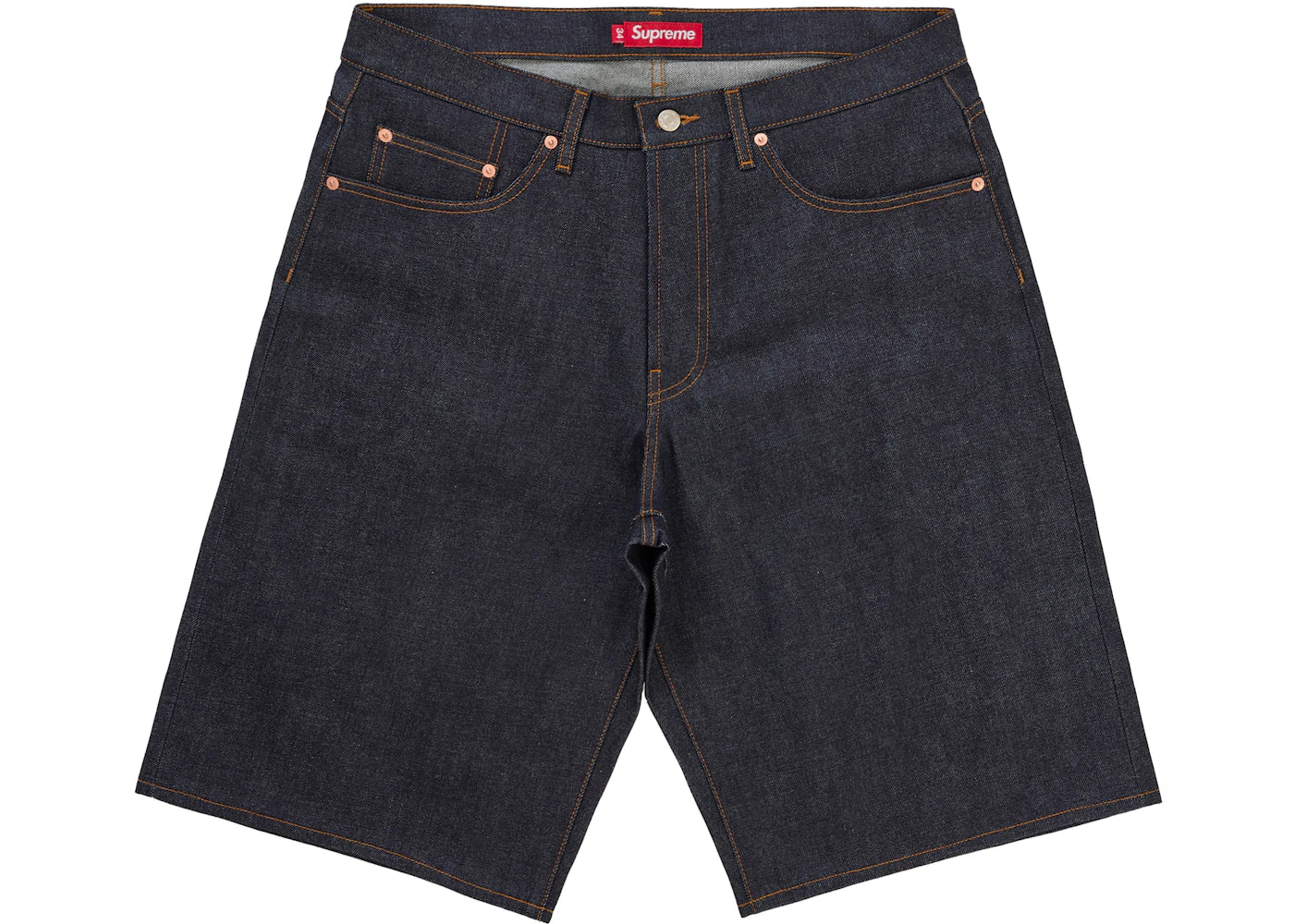 Supreme Baggy Selvedge Denim Short Rigid Indigo - vue secondaire A