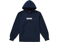 Supreme Bandana Box Logo Hooded Sweatshirt Navy