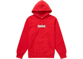 Supreme Bandana Box Logo Hooded Sweatshirt Red - vue 360